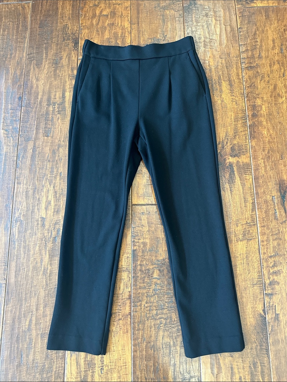 Ann Taylor Black Straight-Leg Ponte Pants